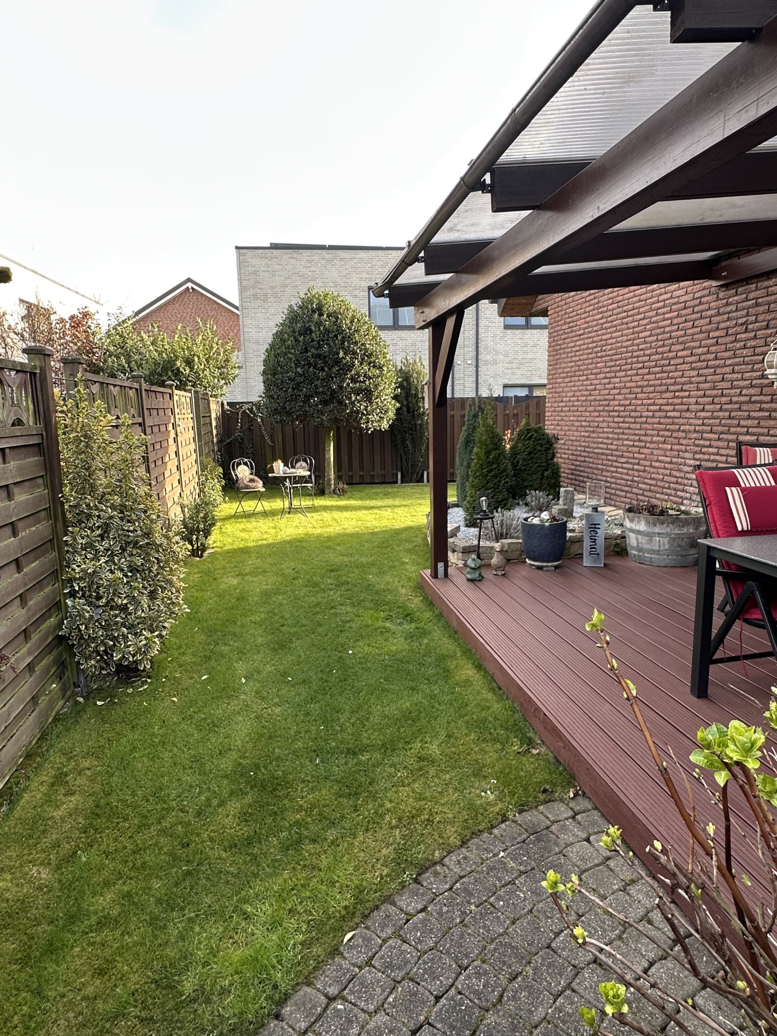 Garten mit Blick Richtung Westen