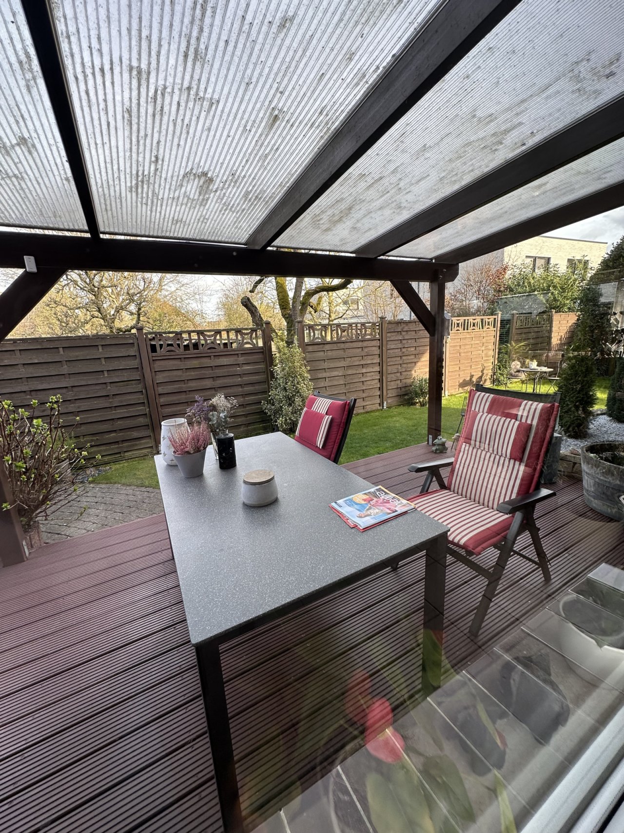 Blick auf die Terrasse