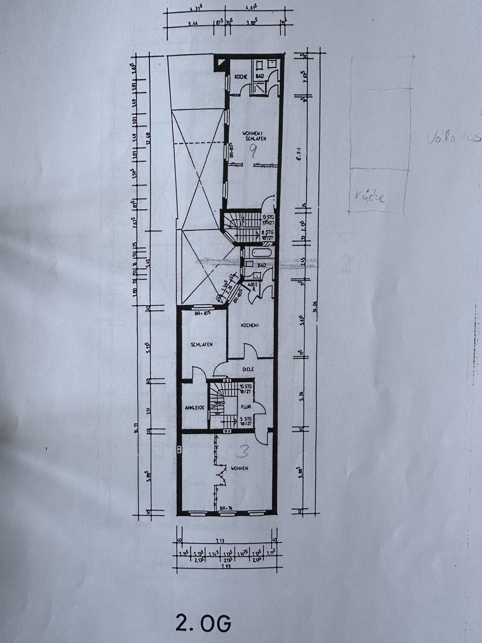 Grundriss I.OG und II. OG