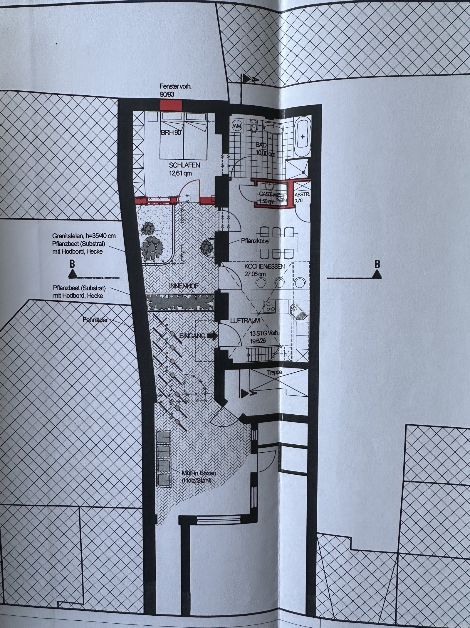 Grundriss neu EG / neue Maisonettewohnung